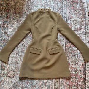 Odd Muse Split Sleeve Mini Dress in Olive